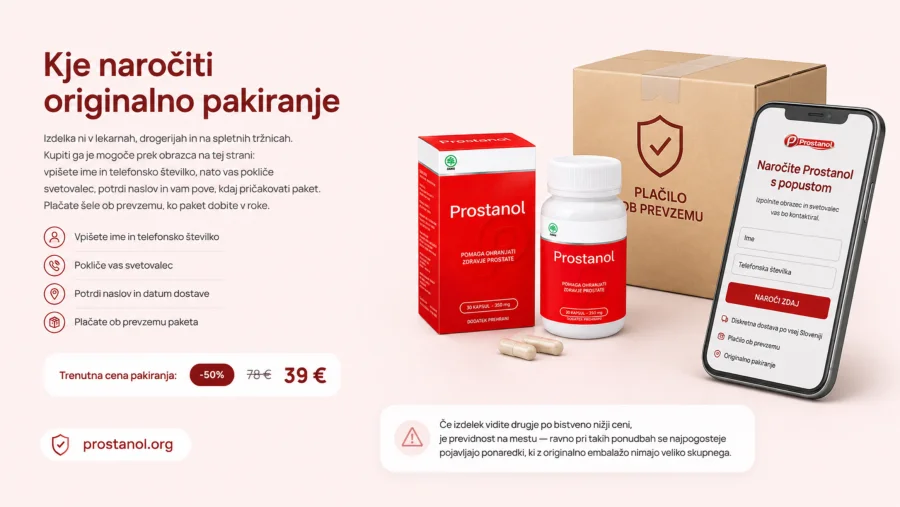 Prostanol — naročilo originalnega pakiranja na uradni spletni strani